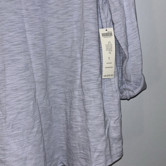 Chicos Top Silver/Lavender Hue Brand New - Picture 3 of 7